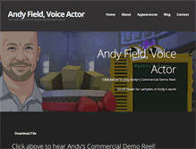 Tablet Screenshot of andyfieldvoiceover.com